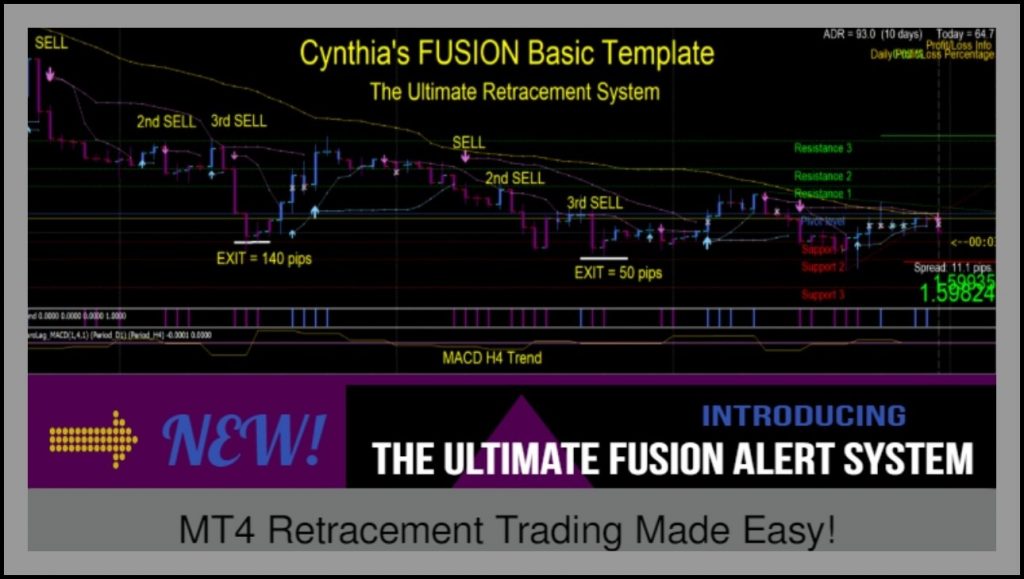 Cynthia's Basic Fusion MT4 Template